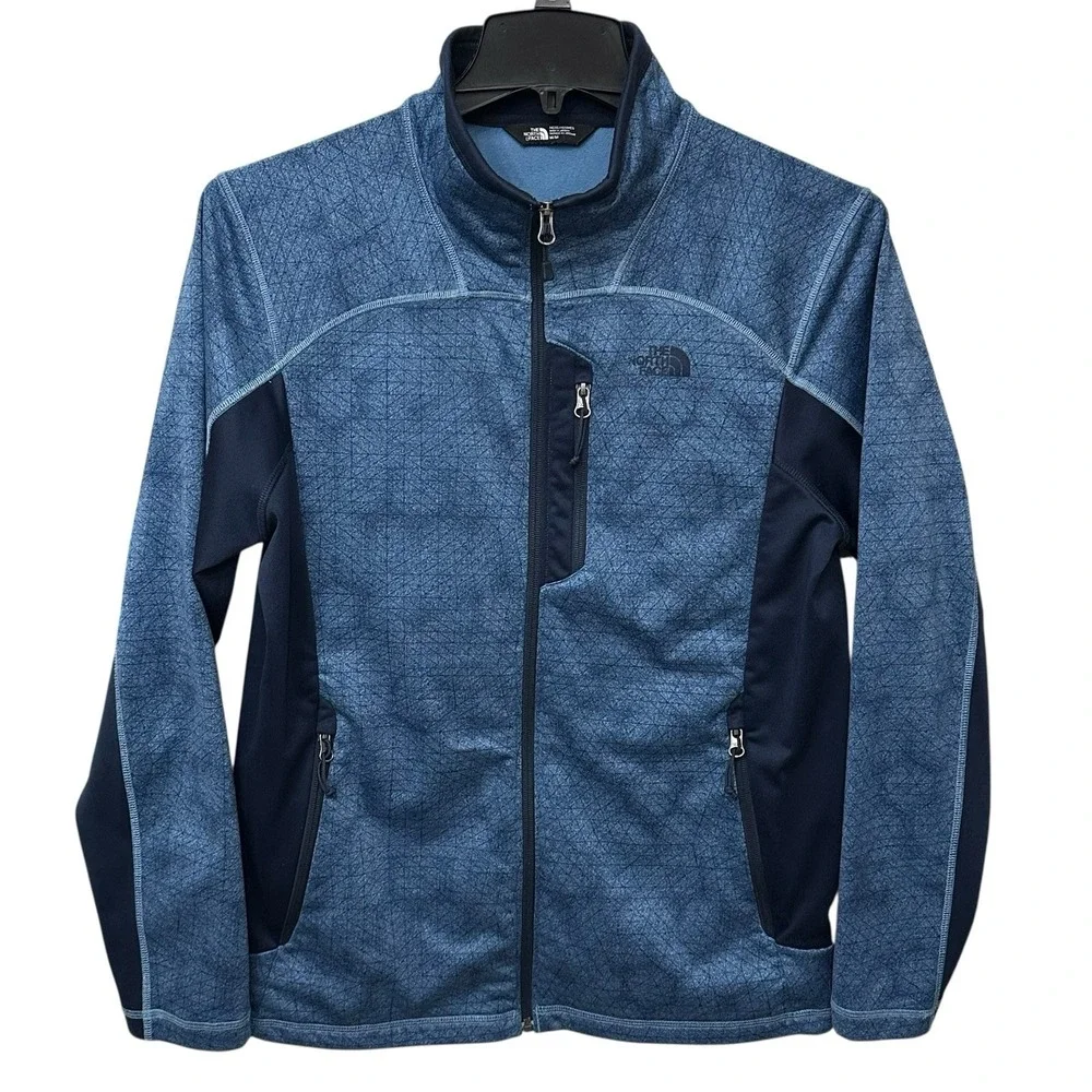 The North Face‎ NF0A37JU Fleece Shell Jacket Abstract Geo Full Zip Mens Size M